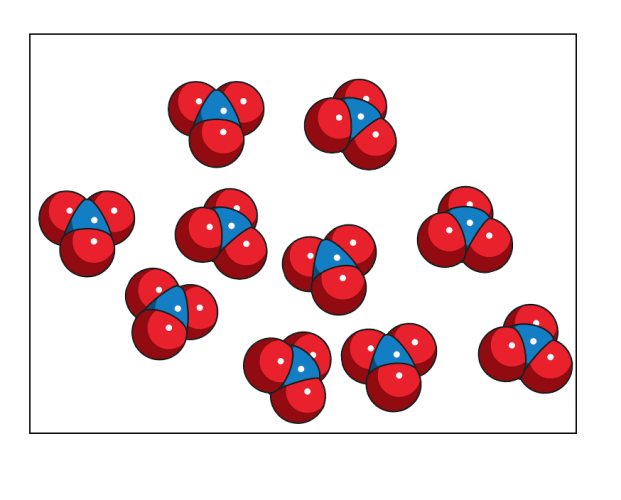 molecules of a nitrate